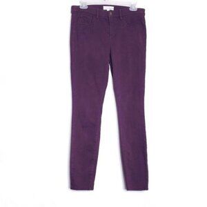 Loft Made And Loved Burgundy Legging Skinny Casual Pants Jeans Women's Size 2/26